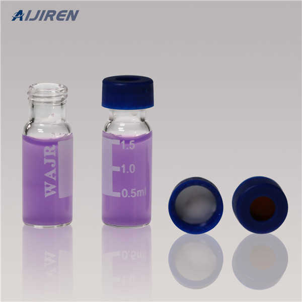 HPLC vials with writable labels